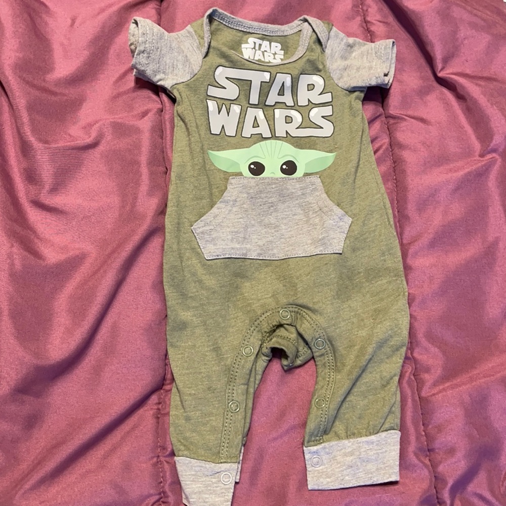 Baby Yoda onesie